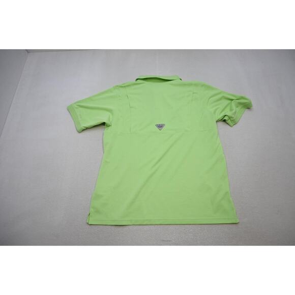 Columbia PFG Performance Green Vented Fishing Golf Polo Shirt Mens Size XL - Picture 10 of 12
